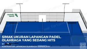 ukuran lapangan padel background